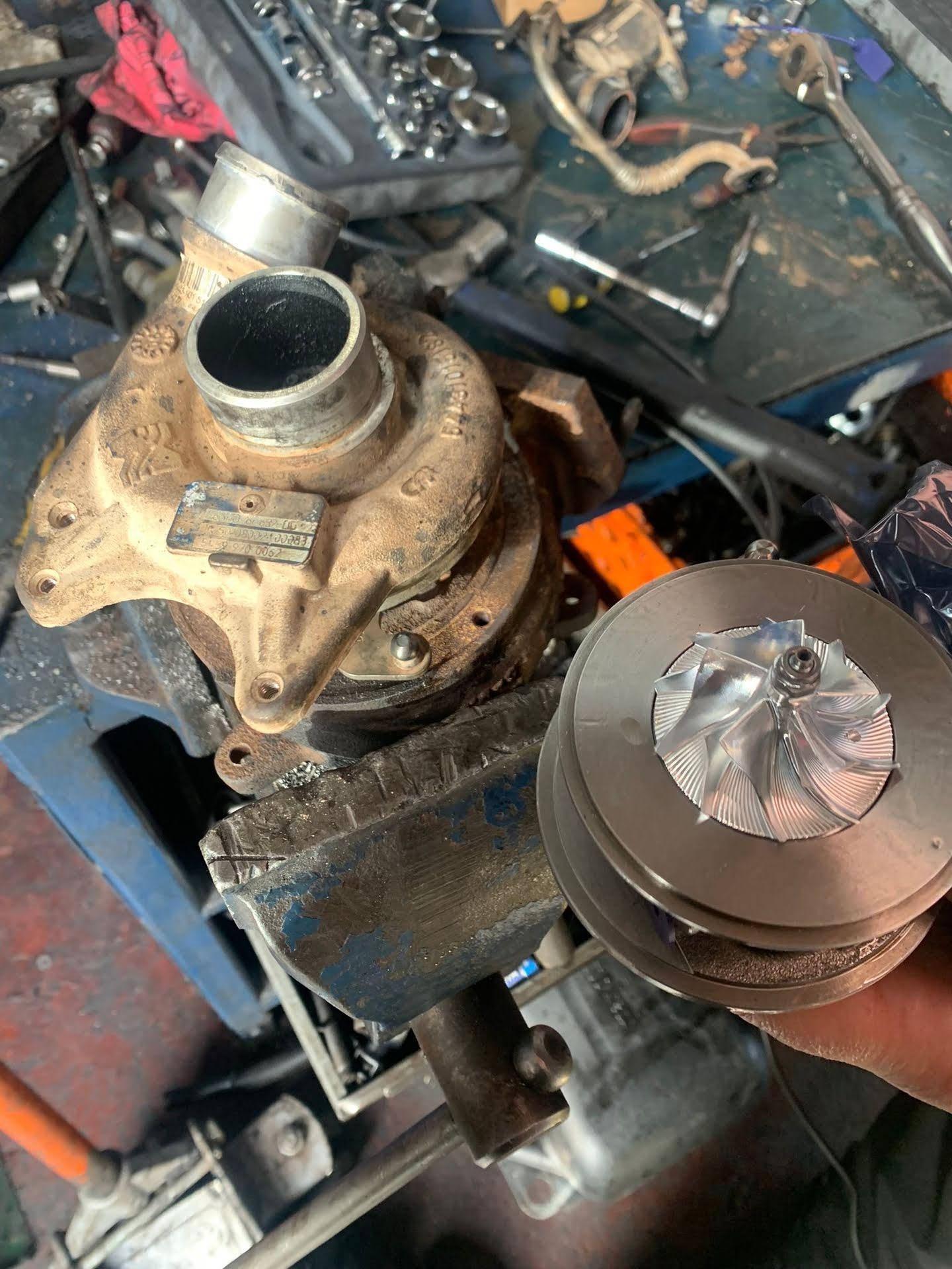 Dismantled Engine