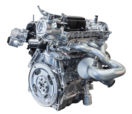 Engine reconditioning work in a professional workshop